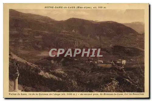 Ansichtskarte AK Notre Dame du Laus Hautes Alpes Vallon du Laus vu de la Colonne de l'Auge