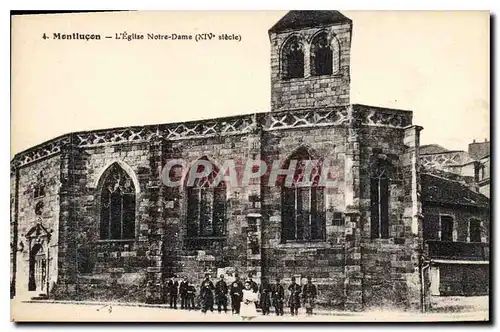 Cartes postales Montlucon l'Eglise Notre Dame Soldats Militaria
