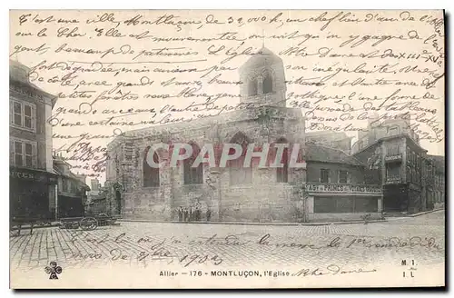 Cartes postales Montlucon l'Eglise Allier