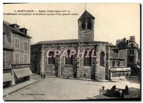 Cartes postales Montlucon Eglise Notre Dame Renfermant un tryptique de la meme epoque d'une grande valeur