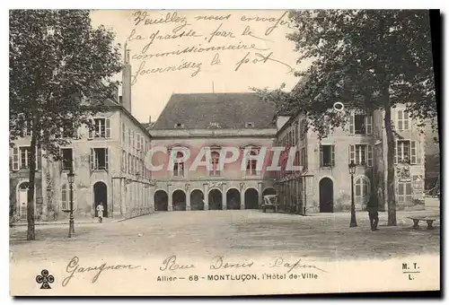 Ansichtskarte AK Allier Mountlucon l'Hotel de Ville