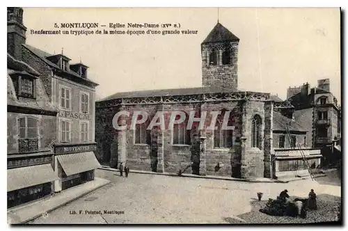 Cartes postales Mountlucon Eglise Notre Dame Renfermant un trypique de la meme epoque d'une grande valeur