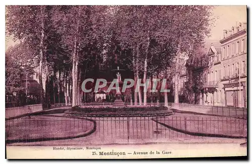 Cartes postales Mountlucon Avenue de la Gare