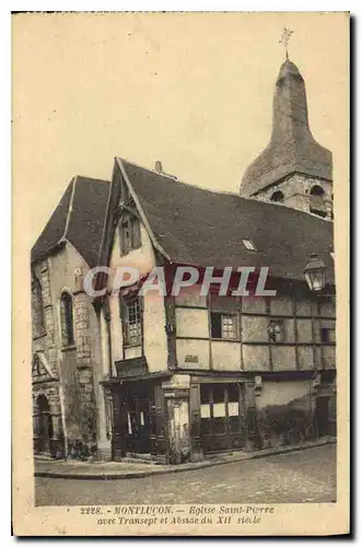 Ansichtskarte AK Montlucon Eglise Saint Pierre avec Transept et Abside