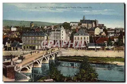 Cartes postales Montlucon Panorama de la Vieille Ville canton Est