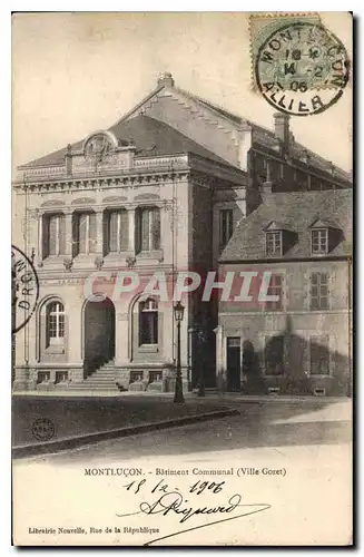 Cartes postales Montlucon Batiment Communal Ville Coret