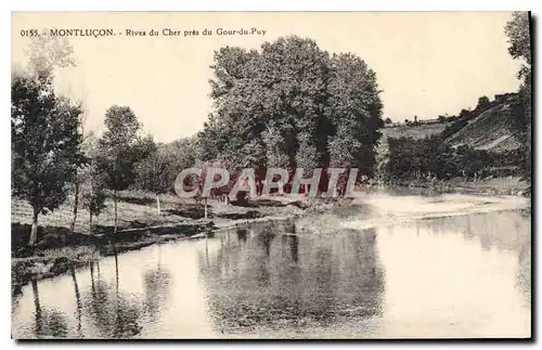 Cartes postales Montlucon Rives du Cher pres du Gour du Puy