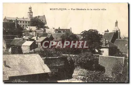 Cartes postales Montlucon Vue Generale de la vieille ville