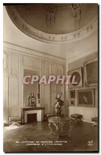 Cartes postales Chateau de Maisons Laffitte Chambre a l'italienne