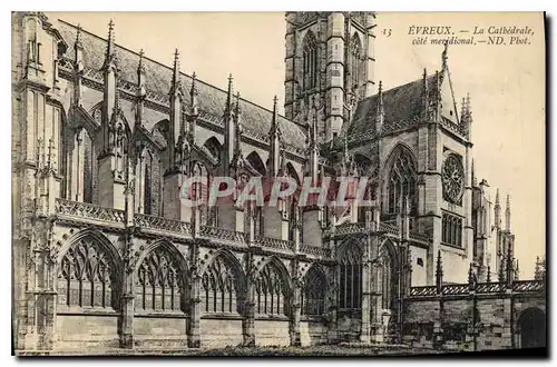 Cartes postales Evreux La Ctahedrale cote meridional