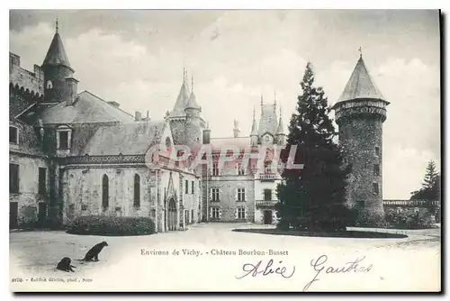 Cartes postales Environs de Vichy Chateau Bourbom Busset