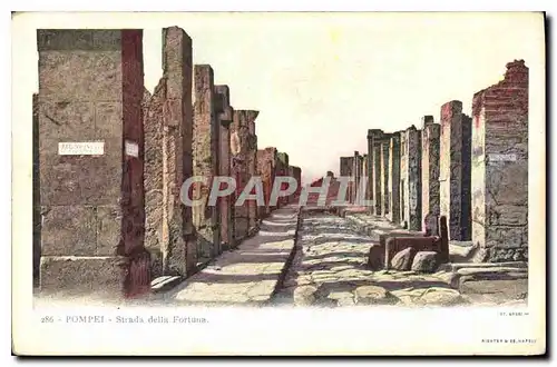 Cartes postales Pompei Strads della Fortuna