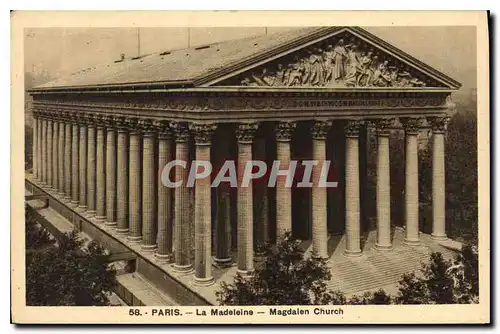 Cartes postales Paris La Madeleine