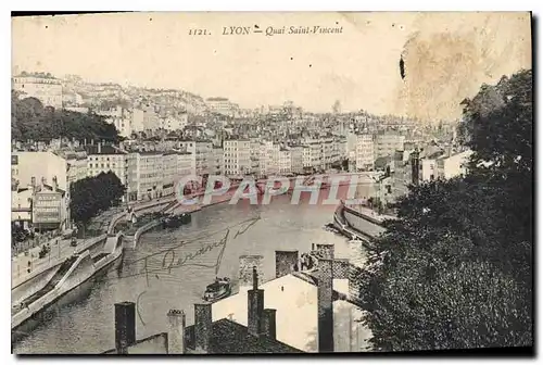 Cartes postales Lyon Quai Saint Vincent