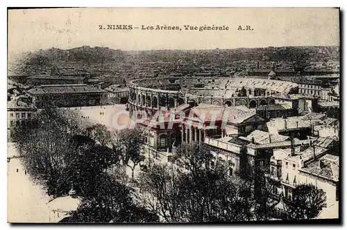 Cartes postales Nimes Les Arenes Vue generale