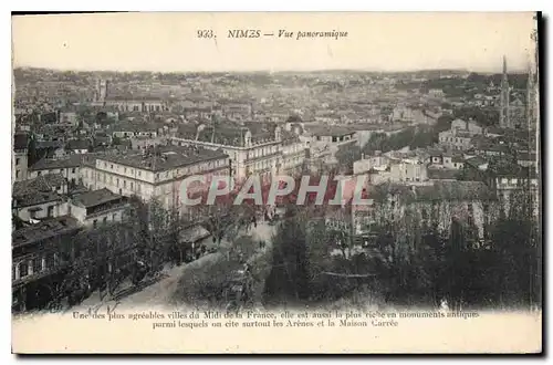 Cartes postales Nimes Vue panoramique