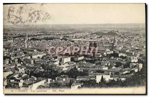 Cartes postales Nimes Vue generale