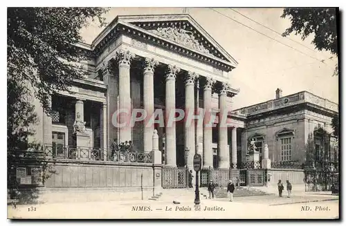 Cartes postales Nimes Le Palais de Justice