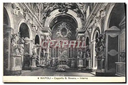 Cartes postales Napoli Cappella S Severo Interno