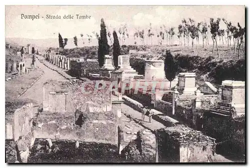 Ansichtskarte AK Pompei Strada delle Tombe