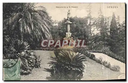 Ansichtskarte AK Genova Monumento a G Mazzini
