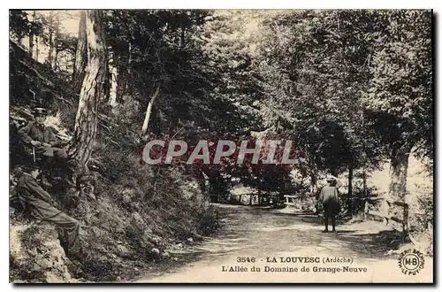 Ansichtskarte AK La Louvesc Ardeche l'Allee du Domaine de Grande Neuve