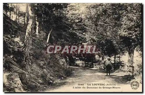 Cartes postales La Louvesc Ardeche l'Allee du Domaine de Grande Neuve