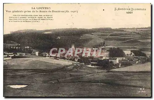 Cartes postales La Louvesc generale prise de la Route de Denieres