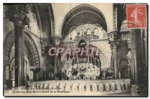 Cartes postales La Louvesc Ardeche Le Choeur et le Maitre Autel de la Basilique