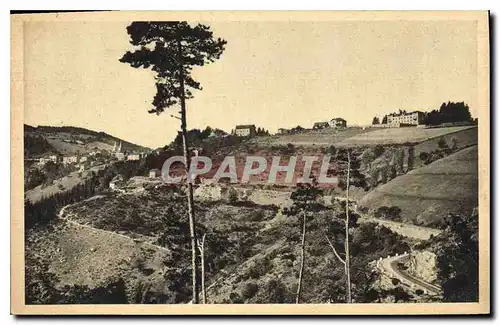 Cartes postales La Louvesc Ardeche Vue generale Quartier de la Fontaine Route d'Annonay