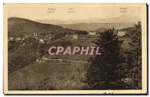 Ansichtskarte AK La Louvesc Ardeche Vue panoramique et Route de Satillieu Perspective des Cevannes