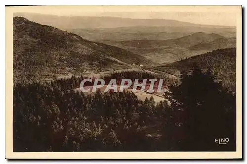 Cartes postales La Louvesc Ardeche Panorama sur la Vallee pris du Mont Besset perspective du Col des Marchands