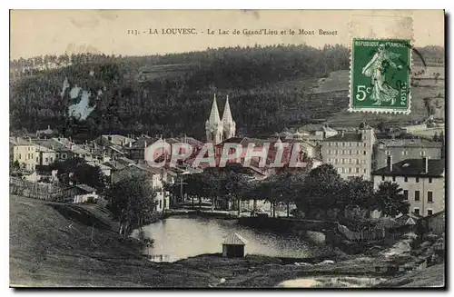 Cartes postales La Louvesc Le Lac de Grand Lieu et le Mont Besset