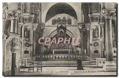 Ansichtskarte AK La Louvesc Interieur de la Basilique