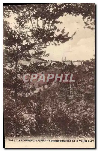 Ansichtskarte AK La Louvesc Ardeche Vue prise du fond de la Vallee d'Ay