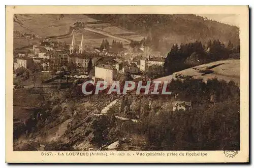 Cartes postales La Louvesc Ardeche Vue generale prise de Rochelipe