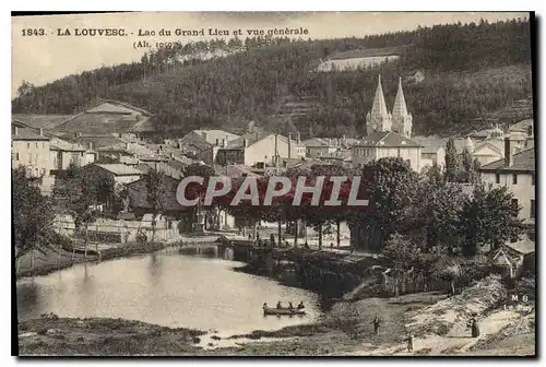 Ansichtskarte AK La Louvesc Lac du Grand Lieu et vue generale