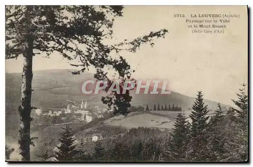 Ansichtskarte AK La Louvesc Ardeche Paysage sur la Ville et le Mont Besset