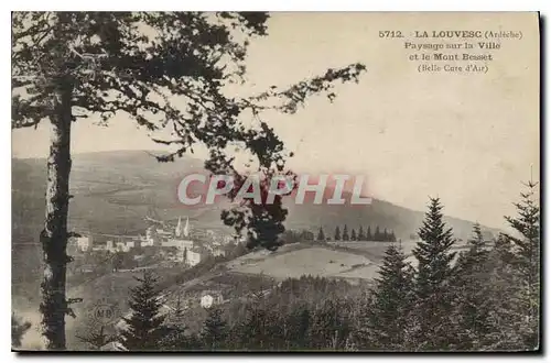 Cartes postales La Louvesc Ardeche Paysage sur la Ville et le Mont Besset