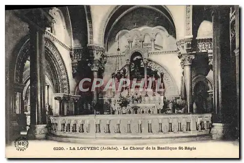 Ansichtskarte AK La Louvesc Ardeche Le Choeur de la Basilique St Regis