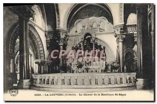Cartes postales La Louvesc Ardeche Le Choeur de la Basilique St Regis