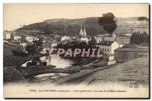 Ansichtskarte AK La Louvesc Ardeche Vue generale Le lac et le Mont Besset