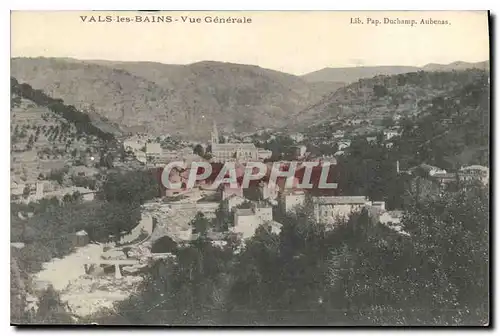 Cartes postales Vals les Bains Vue generale