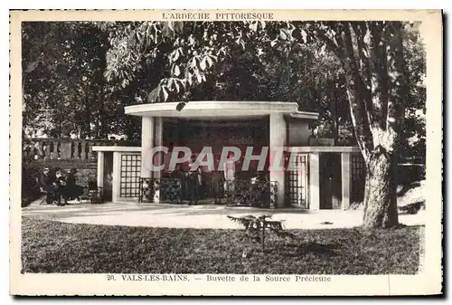Cartes postales Vals les Bains Buvette de la Source Precieuse