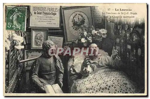 Cartes postales La Louvesc Le Tombeau de St Regis dans la Chapelle mortuaire