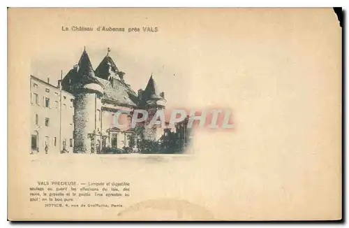 Cartes postales Le Chateau d'Aubenas pres Vals Vals Precieuse