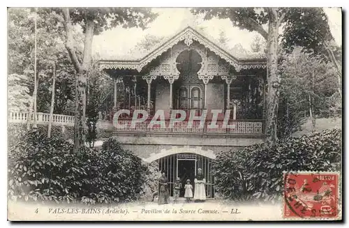 Cartes postales Vals les Bains Ardeche Pavillon de la Sourse Camuse