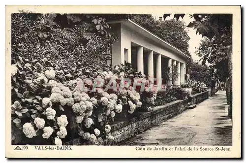 Ansichtskarte AK Vals les Bains Coin de Jardin et l'Abri de la Source St Jean