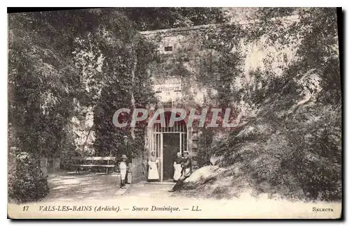 Cartes postales Vals les Bains Ardeche Source Dominique