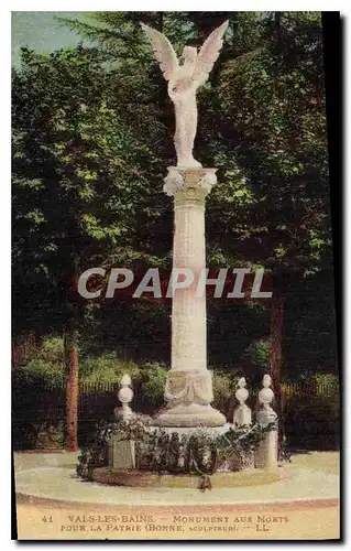 Cartes postales Vals Monument aux Morts pour la Patrie